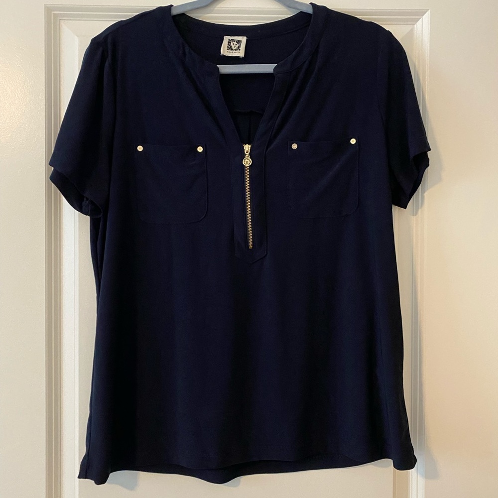 Navy blouse